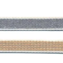 CINTINO COTONE AVANA E GRIGIO PER AVVOLGIBILI