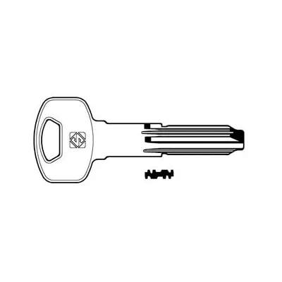CHIAVI PUNZONATE PER CILINDRI YALE 6 SPINE YA90