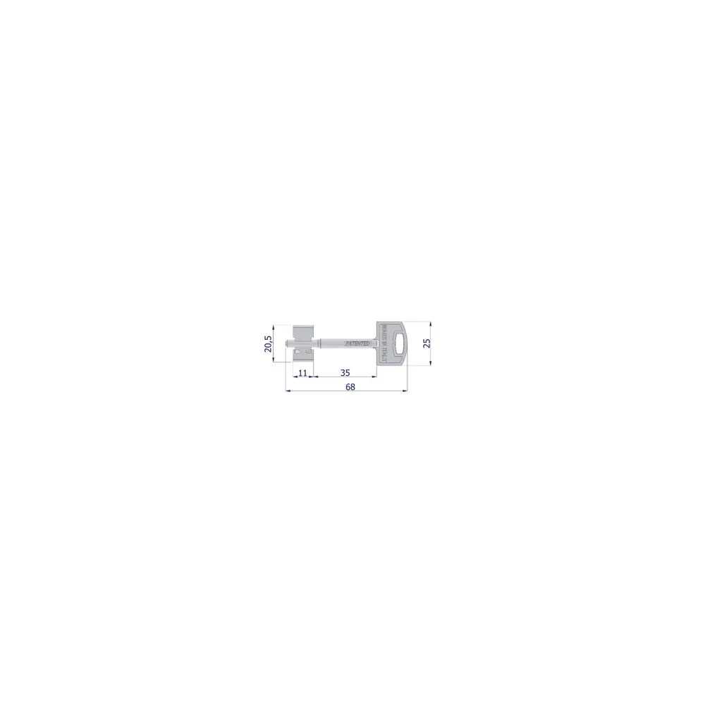 CHIAVE DOPPIA MAPPA SECURMAP 11