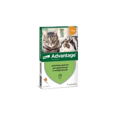 ANTIPARASSITARIO "ADVANTAGE" PER GATTI E CONIGLI FINO A KG.4