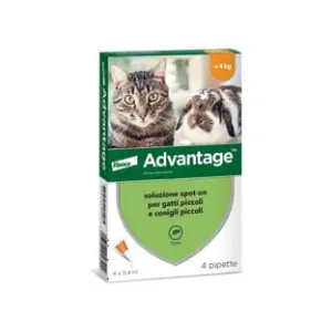 ANTIPARASSITARIO "ADVANTAGE" PER GATTI E CONIGLI FINO A KG.4