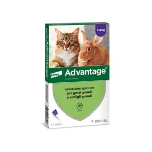 ANTIPARASSITARIO "ADVANTAGE" PER GATTI E CONIGLI OLTRE KG.4