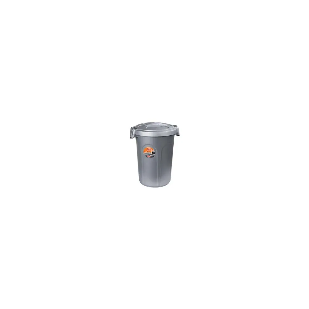 BIDONE MULTIUSO TOM IN POLIPROPILENE LT.46 COLORE SILVER