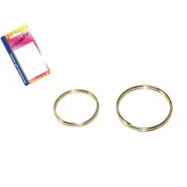 ANELLI PORTACHIAVI IN ACCIAIO NICHELATO IN BLISTER
