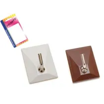 GANCI ADESIVI IN PLASTICA 1 POSTO IN BLISTER