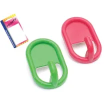GANCI ADESIVI OVALI IN PLASTICA IN BLISTER