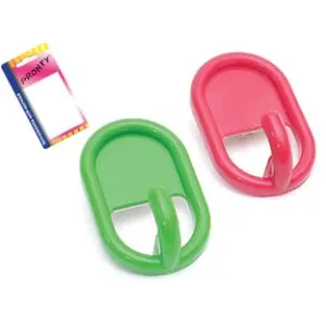 GANCI ADESIVI OVALI IN PLASTICA IN BLISTER