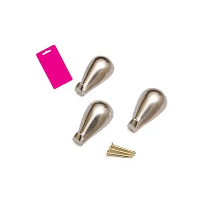 GANCI PER QUADRI A GOCCIA CROMO IN BLISTER