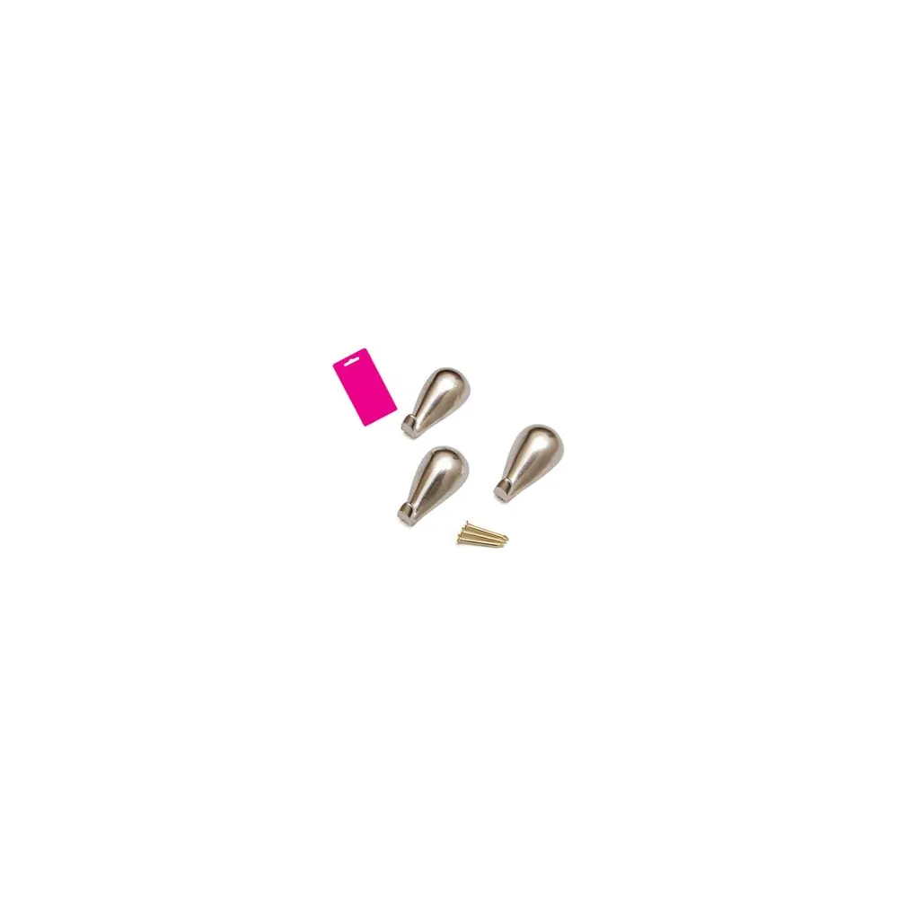 GANCI PER QUADRI A GOCCIA CROMO IN BLISTER