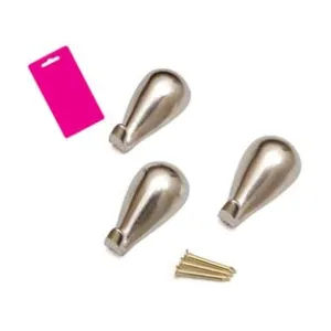 GANCI PER QUADRI A GOCCIA CROMO IN BLISTER