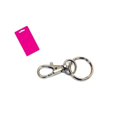 MOSCHETTONE PICCOLO NICHELATO CON ANELLO IN BLISTER