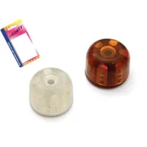 FERMAPORTA ADESIVO BIRILLO Ø MM.30X25 CON FORO VITE IN BLISTER