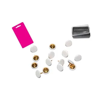 PUNTINE DA DISEGNO PLASTIFICATE BIANCHE IN BLISTER