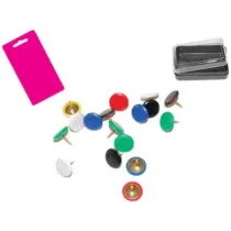 PUNTINE DA DISEGNO PLASTIFICATE COLORI ASSORTITI IN BLISTER