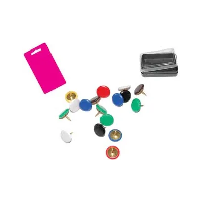 PUNTINE DA DISEGNO PLASTIFICATE COLORI ASSORTITI IN BLISTER