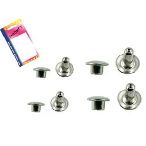 RIVETTI MASCHIO FEMMINA NICHELATI IN BLISTER