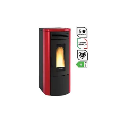 STUFA A PELLET COSTANZA IDRO 5.0 WI-FI 17 KW BORDEAUX (CONTO TERMICO)