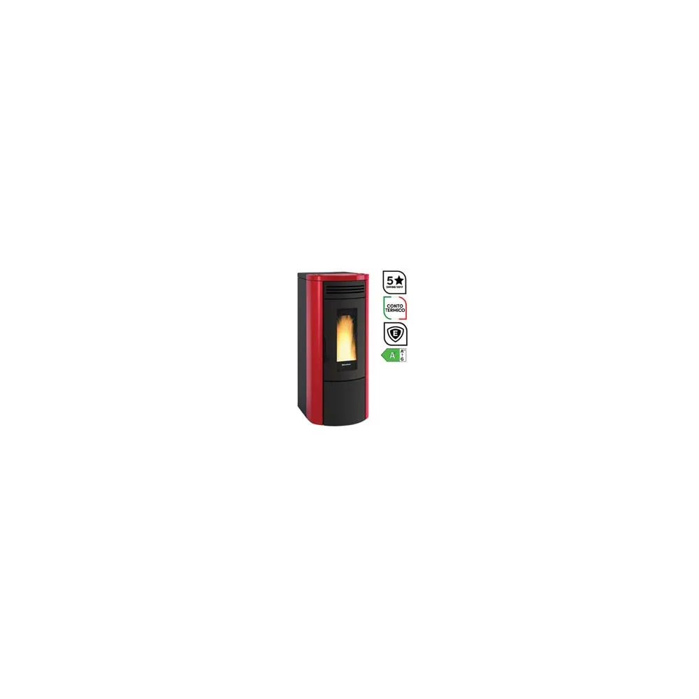 STUFA A PELLET COSTANZA IDRO 5.0 WI-FI 17 KW BORDEAUX (CONTO TERMICO)