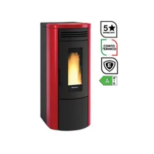 STUFA A PELLET COSTANZA IDRO 5.0 WI-FI 17 KW BORDEAUX (CONTO TERMICO)