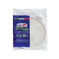 PIATTI PIZZA REUSE BIANCHI CONFEZIONE PZ.6