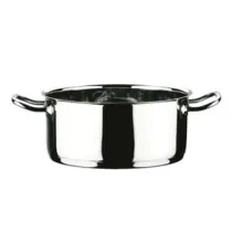 CASSERUOLA 2 MANICI IN ACCIAIO INOX 18/10