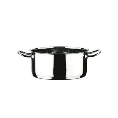 CASSERUOLA 2 MANICI IN ACCIAIO INOX 18/10