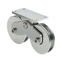 RUOTE COMBINATE GOLA SEMITONDA CON PIASTRA SUPERIORE ART. 339-160