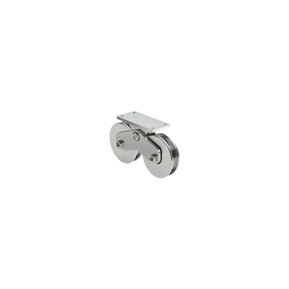 RUOTE COMBINATE GOLA SEMITONDA CON PIASTRA SUPERIORE ART. 339-160