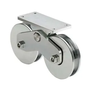 RUOTE COMBINATE GOLA SEMITONDA CON PIASTRA SUPERIORE ART. 339-160