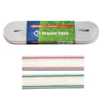 CINTINO NYLON RIGATO ROSSO E VERDE PER AVVOLGIBILI IN MATASSINE