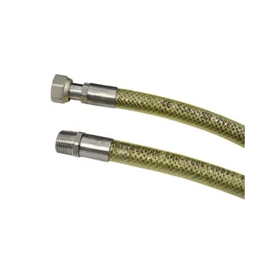 TUBO GAS FLESSIBILE IN ACCIAIO INOX CON GUANINA MF