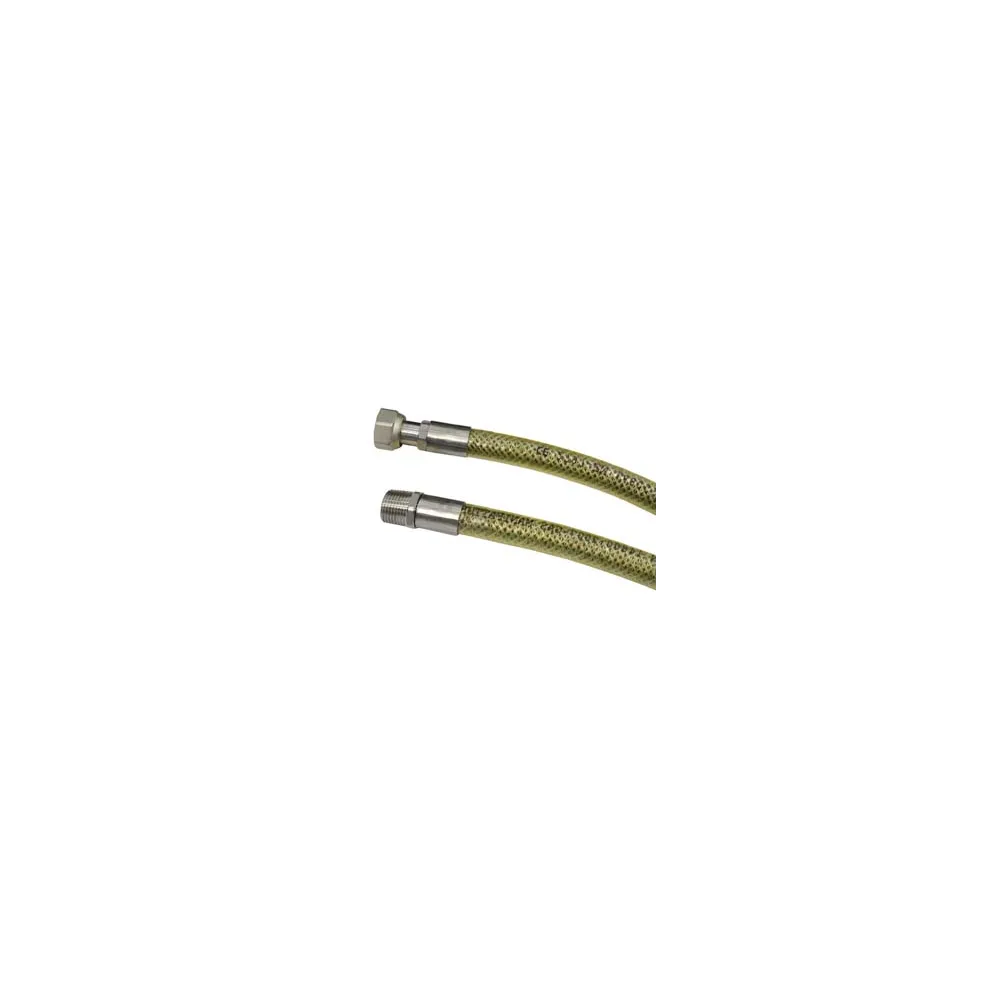 TUBO GAS FLESSIBILE IN ACCIAIO INOX CON GUANINA MF