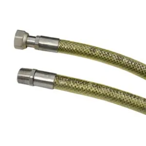 TUBO GAS FLESSIBILE IN ACCIAIO INOX CON GUANINA MF