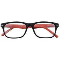 OCCHIALE LETTURA MONTATURA POLICARBONATO NERO/ROSSO B3