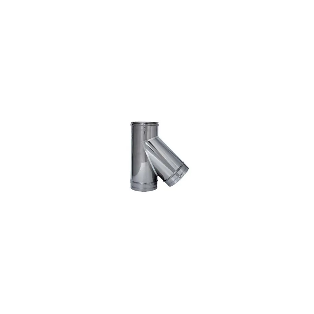 RACCORDO BRAGA A 135° ACCIAIO INOX AISI 304 MONOPARETE SPESS. MM.0