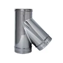 RACCORDO BRAGA A 135° ACCIAIO INOX AISI 304 MONOPARETE SPESS. MM.0