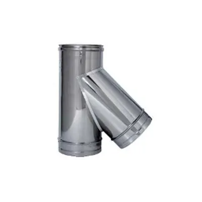 RACCORDO BRAGA A 135° ACCIAIO INOX AISI 304 MONOPARETE SPESS. MM.0