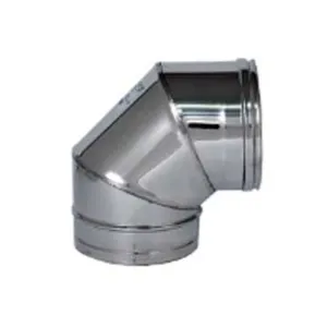 GOMITO A 90° ACCIAIO INOX AISI 304 MONOPARETE SPESSORE MM.0