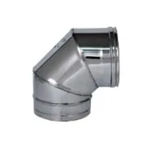 GOMITO A 90° ACCIAIO INOX AISI 304 MONOPARETE SPESSORE MM.0