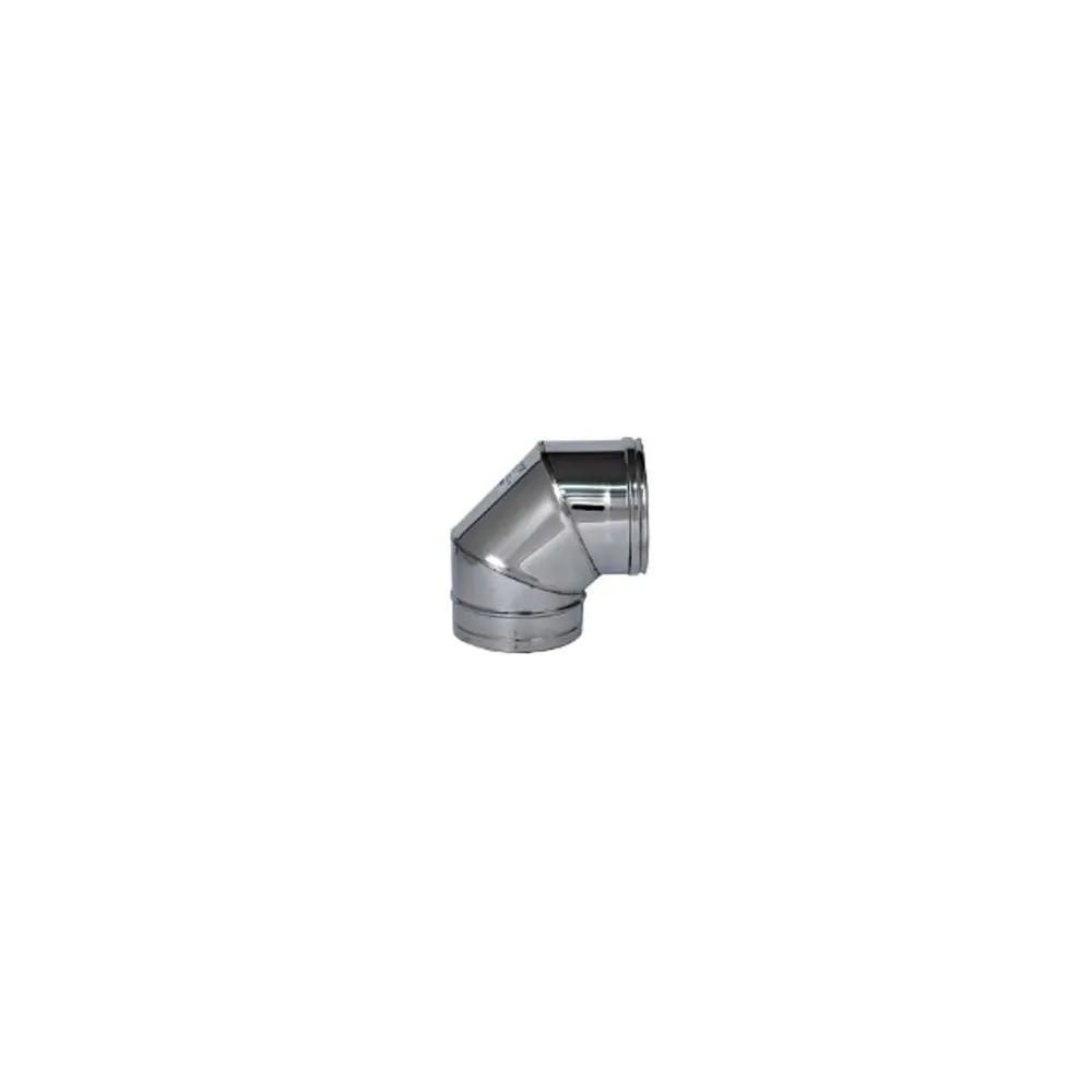 GOMITO A 90° ACCIAIO INOX AISI 304 MONOPARETE SPESSORE MM.0