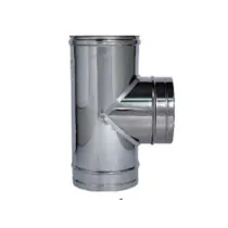 RACCORDO A "T" 90° IN ACCIAIO INOX AISI 304 MONOPARETE SPESSORE MM.0
