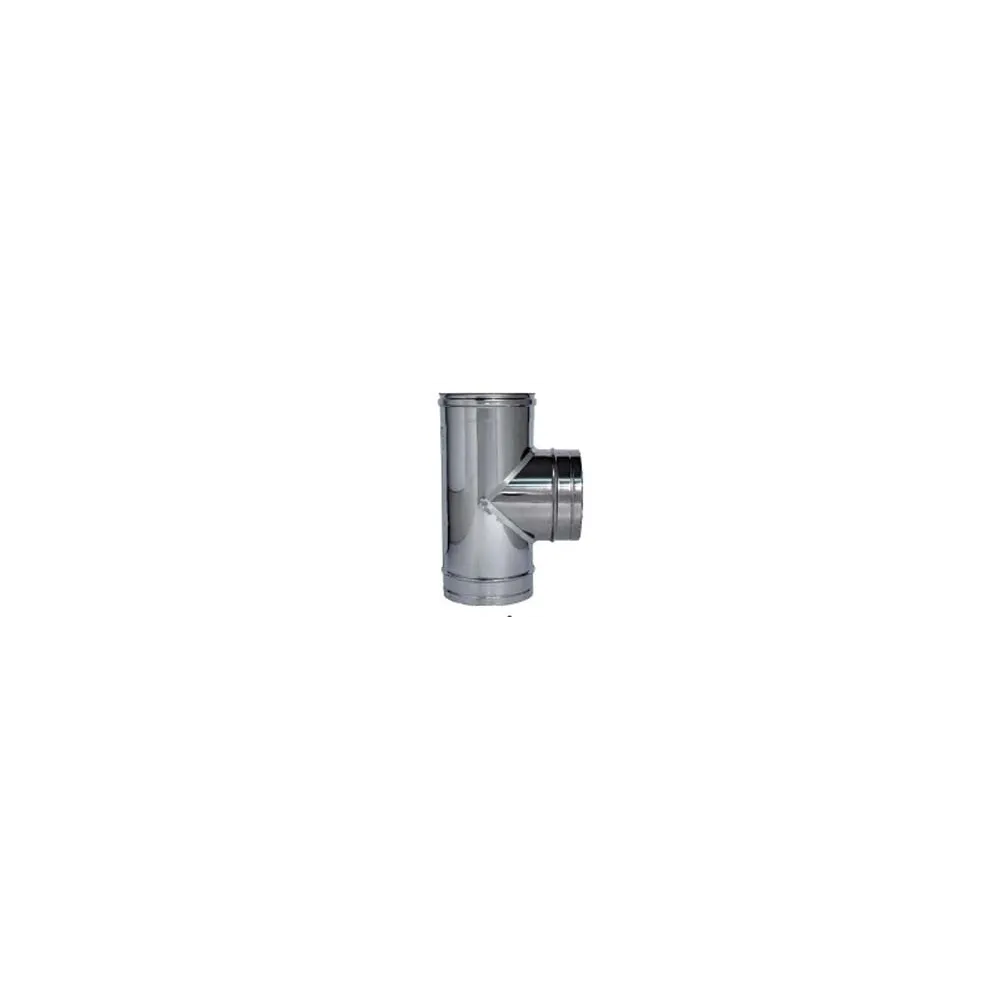 RACCORDO A "T" 90° IN ACCIAIO INOX AISI 304 MONOPARETE SPESSORE MM.0