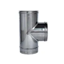 RACCORDO A "T" 90° IN ACCIAIO INOX AISI 304 MONOPARETE SPESSORE MM.0