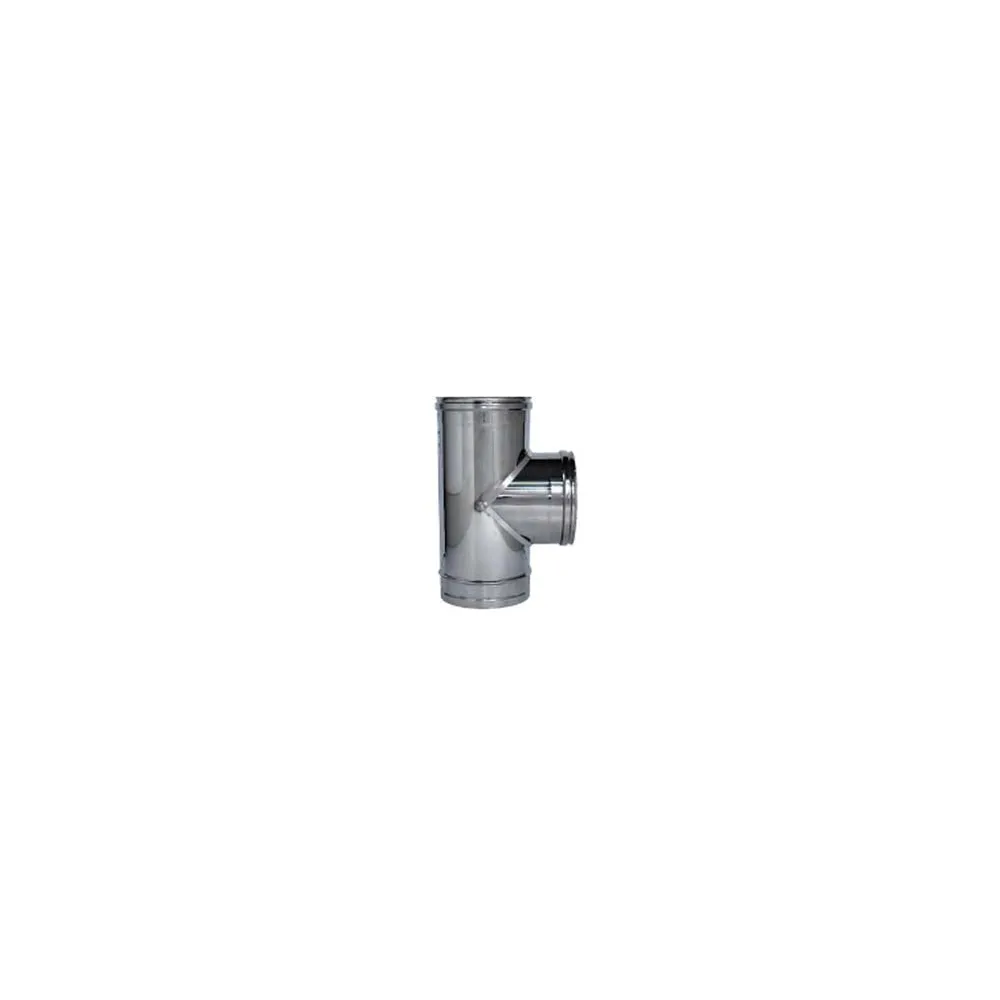 RACCORDO A "T" 90° IN ACCIAIO INOX AISI 304 MONOPARETE SPESSORE MM.0