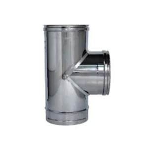 RACCORDO A "T" 90° IN ACCIAIO INOX AISI 304 MONOPARETE SPESSORE MM.0