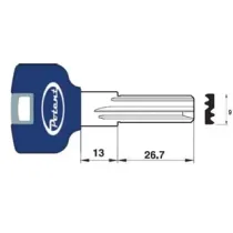 CHIAVE GREZZA PROFILO PIATTO 3400.K.B R1