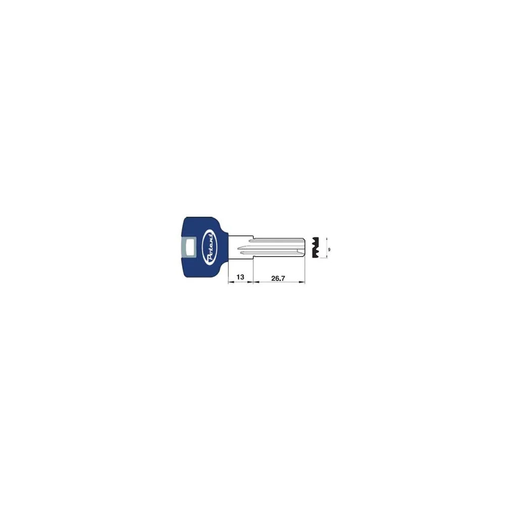 CHIAVE GREZZA PROFILO PIATTO 3400.K.B R1