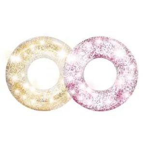 SALVAGENTE GONFIABILE CIAMBELLA GLITTER 2 COLORI ASSORTITI