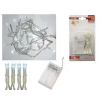LUCI 40 LED BIANCO FREDDO A BATTERIA PER INTERNO