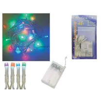 LUCI 40 LED MULTICOLOR A BATTERIA PER INTERNO